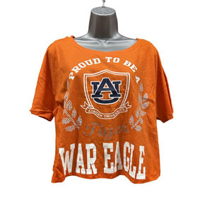 E5 College Classics Auburn Tigers size Women’s crop top XL
